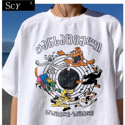 MOINWATER 2021Women New Fashion T shirts Female Cotton White Black Tees&Tops Lady High Street Casual T-shirt MT1962