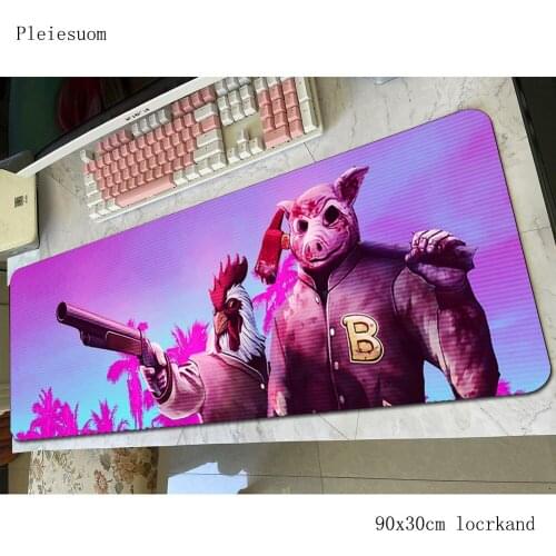 Hotline miami mouse pad 800x300x4mm mats Natural Rubber Computer mouse mat gaming accessories hot sales mousepad keyboard gamer