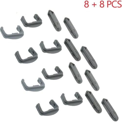 Dishwasher Rail Cover Set Replacement Beko 1880 580 400 + 1 887 460 100 Belling Diplomat whirlpool Flavel leisure 8 + 8 pcs