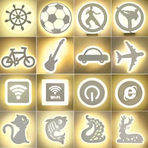 Wall lamp bedside lamp bedroom Nordic minimalist modern living room background wall lamp creative staircase aisle wall lamp