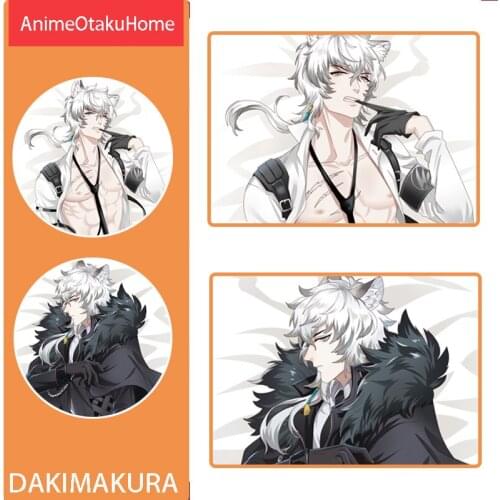 Anime Game Arknights SilverAsh Texas Kroos Throw Pillow Cover Hugging Pillowcase Otaku Bedding Decoration Dakimakura Pillow Case