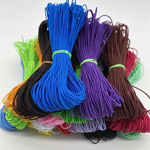 New 21 Yards/lot 1.0mm Hight-Elastic Bands Spool Sewing Band Round Elastic Cord Diy Handmade Sewing Materials