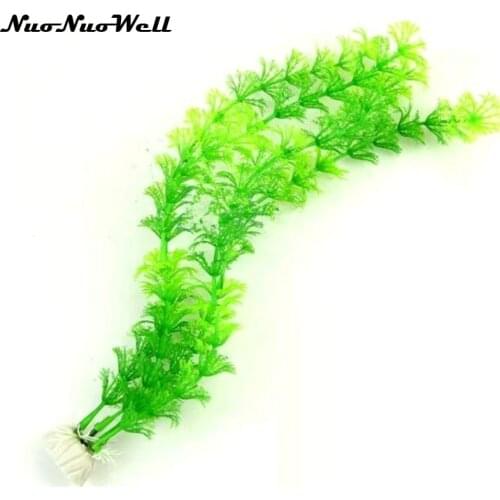 Plastic Artificial Underwater Plants Fish tank Decoration Aquarium Viewing Decorations Green Water Grass 30cm