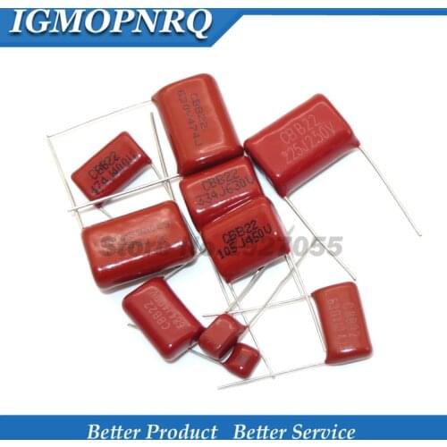 10PCS 100V471J 2000V104J 250V225J 250V475J 400V104J 400V684J 450V225J 450V105J 630V223J CBB Polypropylene film capacitor new