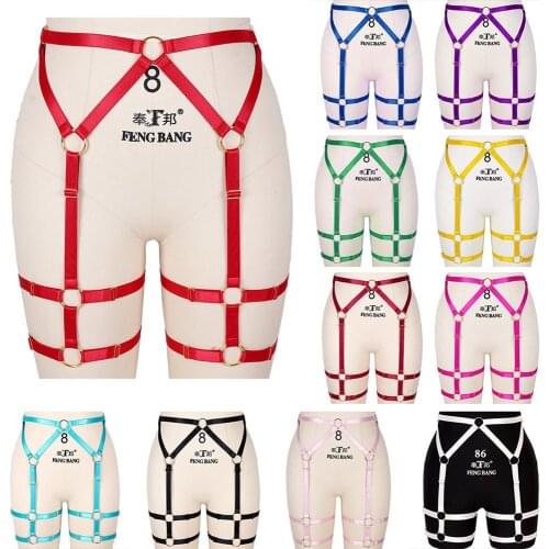Straps Sensual Lingerie Woman Harness Fashion Adjust Waist Suspender Belt Size Fetish Sexy Punk Gothic Style Punk Garters