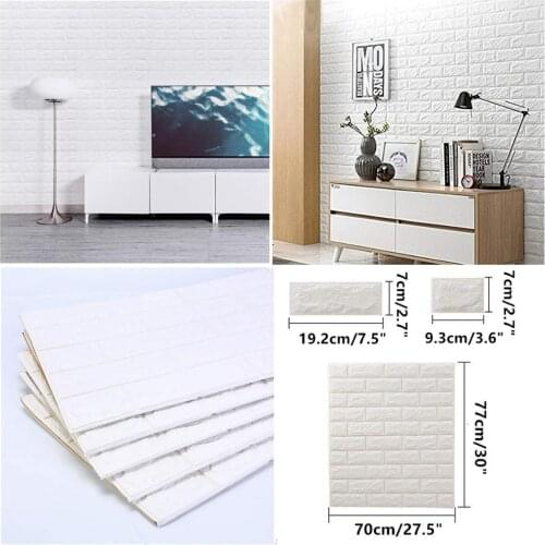 Wallpaper Self-Adhesive 3d Waterproof Moisture-Proof Wall Stickers Dormitory Wall Foam Brick Wallpaper Bathroom Stickers