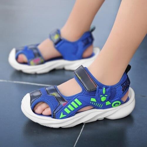 Children Sandals Casual Soft Bottom Breathable Boys Sports Shoes Summer Outdoor Kids ShoesTeenagers Non-slip Child Sandles