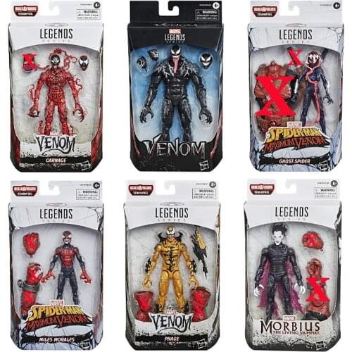 Hasbro Marvel Legends Series Venom 6-Inch Collectible Action Figure Venom Toy Ghost-Spider Carnage Morbius Venompool Figure