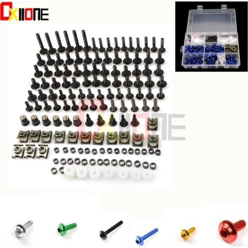 Universal Motorcycle Aluminium Fairing Bolts Fastener Clips Screw Accessories For Kawasaki GPZ750 ZX750 GPZ900R GTR1400