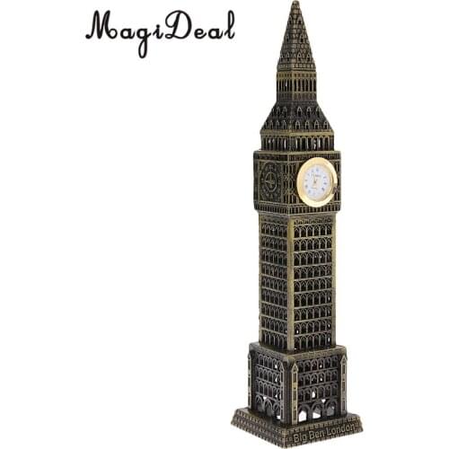 Vintage Metal Mini Building Handicrafts Big Ben Statue Ornament Home Decoration