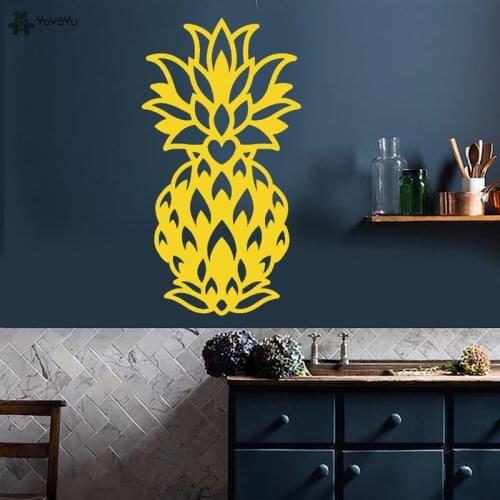 YOYOYU Wall Decal Pineapple Vinyl Wall Sticker For Kids Room Fruit Pattern Art Mural Design Kitchen Home Decor Interior DIYCY163