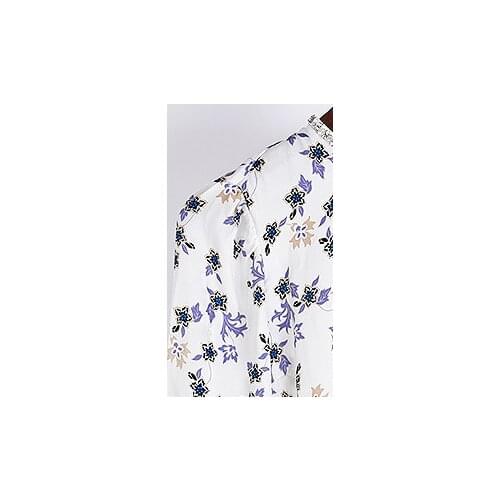 Women Dress 2018 Spring/Summer New Round Neck Long Sleeve Printed Diamond Beaded Dress