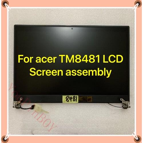 14" FOR ACER TravelMate 8481 TM8481 8481TG LCD display with cover full set lcd assembly LP140WH6 F2140WH6 upper parts black