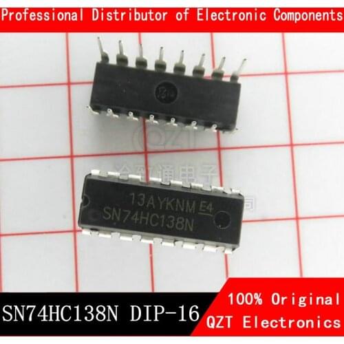 10PCS SN74HC138N DIP16 SN74HC138 DIP 74HC138N 74HC138 DIP-16 new and original IC