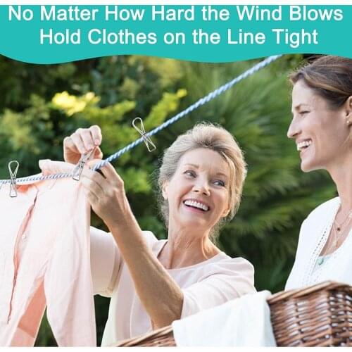 20pcs Multipurpose Stainless Steel Clips Clothes Pins Pegs Holders Clothing Clamps Sealing Clip Household Clothespin