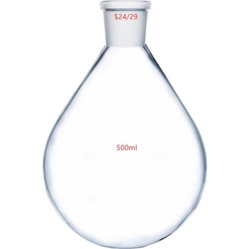 500ml,24/29,Glass Recovery Flask,Rotary Evaporator Kjelda Vessel,Lab Pyriform Bottle