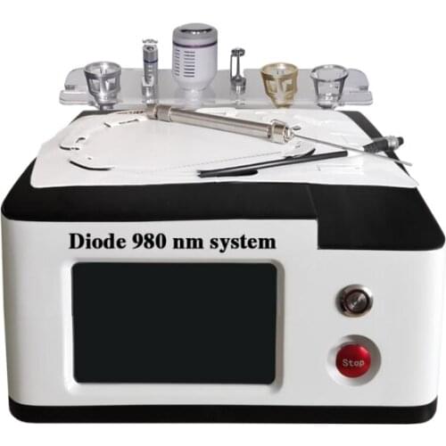60W 980nm Diode Laser Machine Nail Fungus Removal Spider Vein Removal Physical Therapy and Lipolaser Reduce Cellulite on Sale