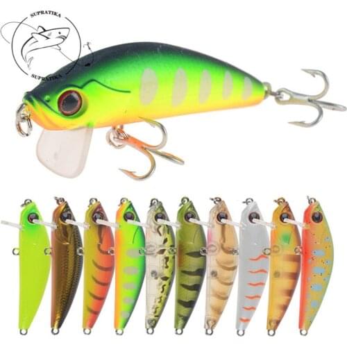 8# With Sharp Hook Outdoor Pesca10Colors 6.5cm/6.5g Stream Hard Bait Mandarin Fish Bionic Bait Lure Bait 3D Eyes Fishing