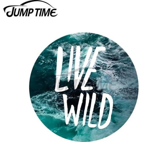 JumpTime 13 x 13cm For Live Wild Big Sur Bumper Car Stickers Refrigerator Vinyl Decal Occlusion Scratch Surfing Car Assessoires