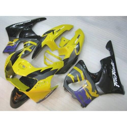 Fairing kit for HONDA CBR900RR 919 98 99 CBR 900RR CBR900 1998 1999 ABS black yellow Fairings set-Hey