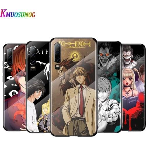 Hot Anime Death Note For Huawei P40 P30 P20 P10 Pro Plus Lite 5G 2019 Tempered Glass Cover Shell Luxury Phone Case