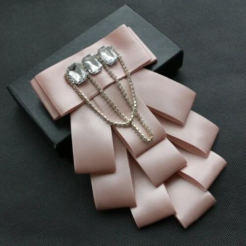 Fashion Necktie Groom Diamond Bow Ties Hoster Wedding Birthday Party Gifts Elegant Butterfly Silk Yarn Gravata Bow Tie