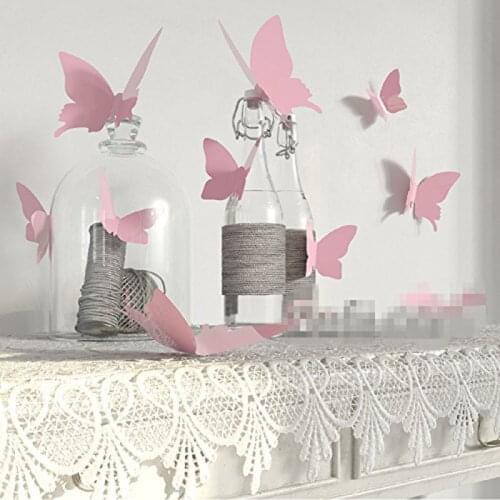 12pcs Butterfly stickers country wedding bridal baby shower birthday Christmas new year Anniversary festival Backdrop Decoration