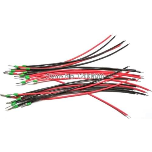 15CM 22AWG E Series Wire Ferrule E0306 VE0306 Tube insulating Insulated terminals wire harness 50PCS 25Paris RED/BLACK