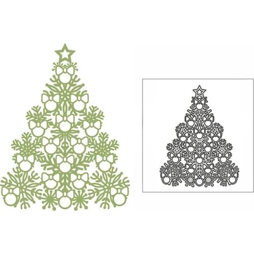 New Christmas Snowflake Tree Bow 2020 Metal Cutting Dies for DIY Scrapbooking and Card Making Decor Embossing Craft No Stamps