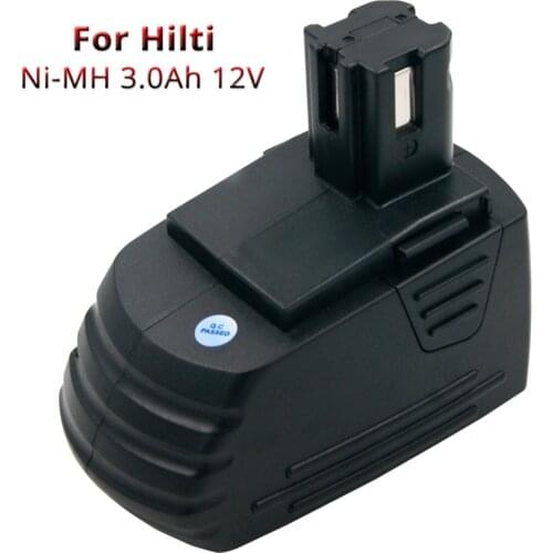 Rechargeable Battery 12V 3A Nimh replacement batteries for Hilti 340889 SF126 SFB125 SFB121 Power Tools SID121 SF120-A SF121