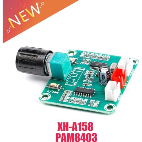 XH-A158 ultra clear Bluetooth 5.0 power amplifier board pam8403 small power DIY wireless speaker amplifier board 5W*2