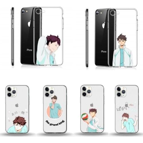 Haikyuu Oikawa Phone Case Transparent for Clear iPhone 11 12 8 7 6 6S Plus X 5S SE 2020 XR mini pro XS MAX