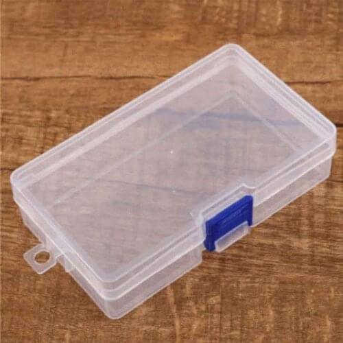 Transparent Plastic Box Tools Case Coin Jewelry Storage Box Sundries Organizer Multipurpose