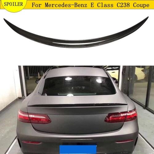 For E Coupe C238 W238 Spoiler Carbon Fiber Rear Trunk For Mercedes 2017-2018 Bootlid Rear Lip For E350 E400 E320