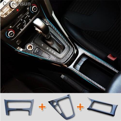 Car-Styling Gear panel canholder cup holder Special Modified Decorative Cover trim For Ford Focus 3 sedan hatchback 2015-2017