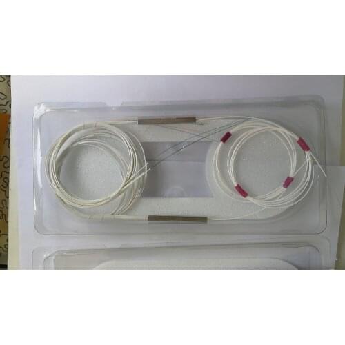 High Durability2pcs/lot1x4 fiber optic PLC splitter 4 Ports PLC Splitter without connector cable1x4 0.9mmMini Blockless