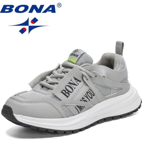 BONA 2021 New Designers Luxury Brand Sneakers Woman Chunky Heels Thick Bottom Breathing High Quality Vulcanized Shoes Feminimo