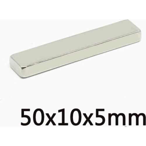 2/5/10/20/30/50PCS 50x10x5 mm Strong Sheet Rare Earth Magnet Rectangular Neodymium Magnets 50x10x5mm N35 Block Magnet 50*10*5mm