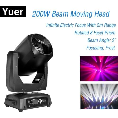 200W LED Lyre Moving Head Light Beam Spot LED Light Party Effect Dj Stage Light Wedding Professional Dj Lighting Show Equipment