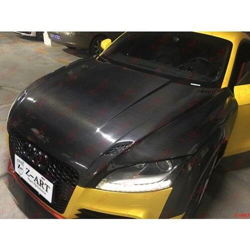 2007-2014 Z-ART carbon fiber engine hood for TT carbon fiber engine bonnet for TTS carbon fiber engine cover for TT 8J