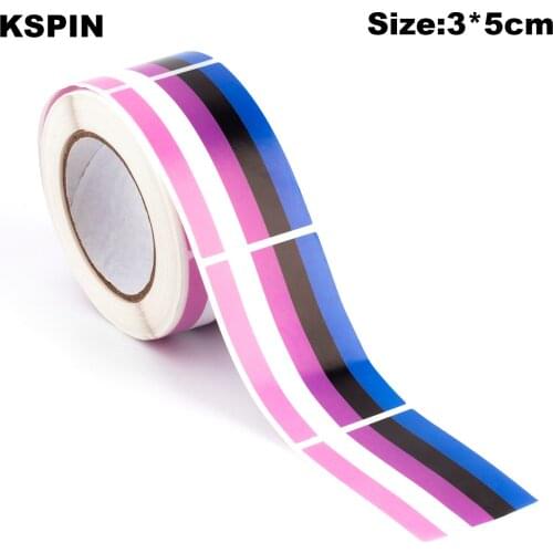 500PCS Stickers 3*5CM Gender Fluid Paper Sticker Label Packaging Seals Crafts Favor Tag Toppers Labels