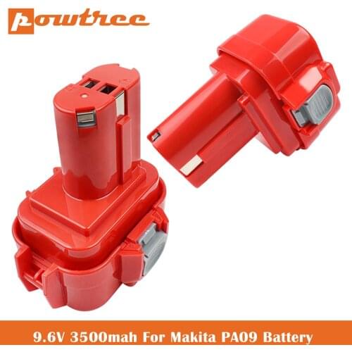 9.6V 3.5Ah Ni-MH Replacement Battery for Makita 9134 PA09 9100 9120 9122 9133 9135A 192638-6 Power Tool Battery Cordless Drill