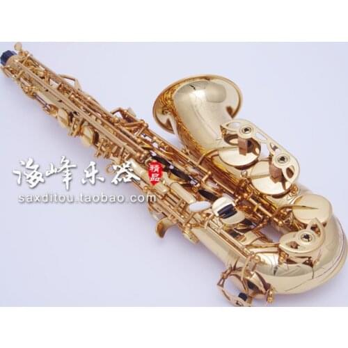 Gold Lacquer Brand Forestone Japan Alto Saxophone Eb tune Brass Woodwinds Instrument Sax E Flat Western Instruments Saxofone