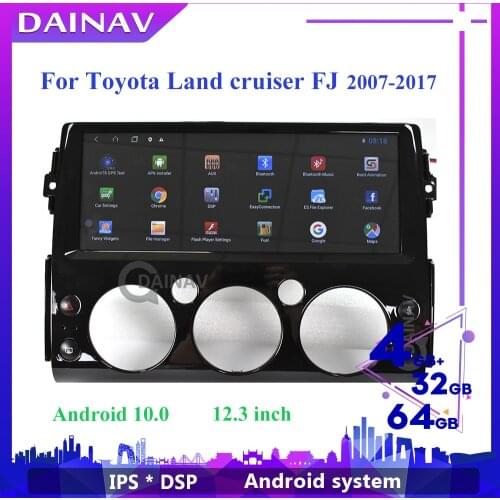 Android 10.0 Car Touch Screen GPS Radio Stereo 2 din For Toyota Land cruiser FJ 2007 2008 2009-2017 Car Audio Multimedia Player