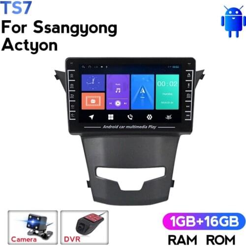 Android Car Radio Multimedia Video Player Navigation GPS No 2 Din DVD for SsangYong Korando 3 Actyon 2 2013 - 2017 Camera DVR