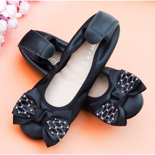 AUCVEE Basic Ballet Shoes Woman Plus Size 34-44 Flats Spring Casual Shoes Walker Women Flats Slip on Flat Shoes Zapatos De Mujer