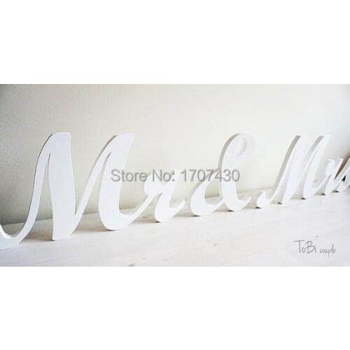 Wedding Sign Mr & Mrs, Wooden letters table decor, Custom Wedding gift wedding decoration 12cm*40cm letters