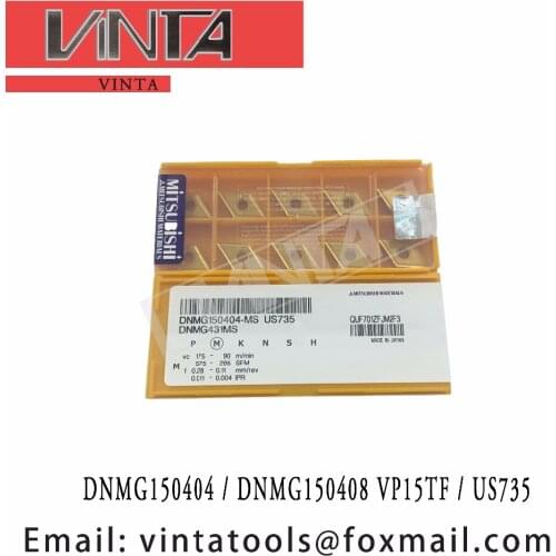 Free shipping high quality DNMG150404 MS VP15TF / US735 / DNMG150408 VP15TF / US735 cnc carbide turning inserts