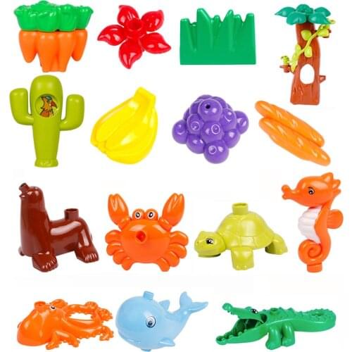 Large particles of special accessories spare parts plant animal series DIY toy series