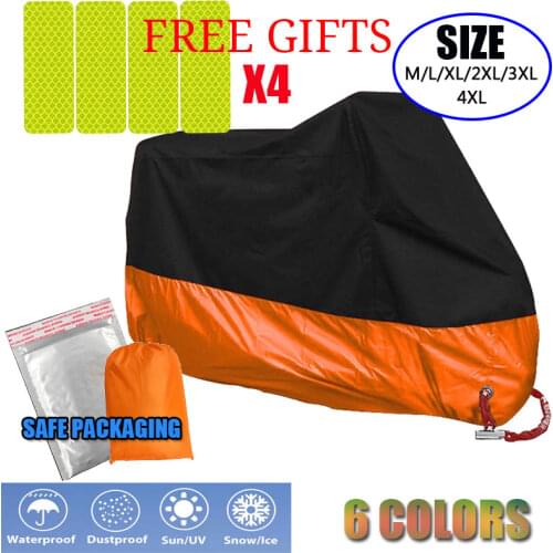 Motorcycle Cover Bike All Season Waterproof Dustproof UV Protective Outdoor Indoor Moto Scooter Motorbike Rain Cover